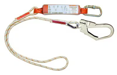 Longe antichute 3M™ Protecta® Sanchoc™, corde à âme et gaine, brin unique, 2,00 m, AE522/6