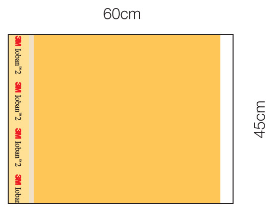 3M™ Ioban™ 2 Antimicrobial Surgical Drape 6650EZE, 60 x 45 cm, 10 pieces per pack