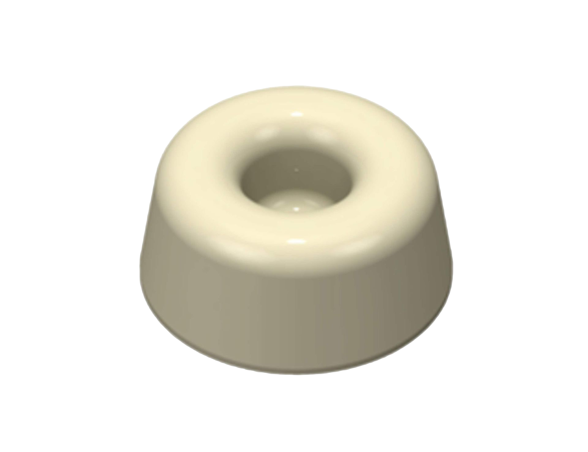 Butée élastique 3M™ Bumpon™ SJ5009, blanche, 22,3 x 10,1 mm, adhésif en caoutchouc naturel R-30