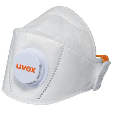 uvex silv-Air premium 5210+ FFP2 foldable face mask, pack of 3