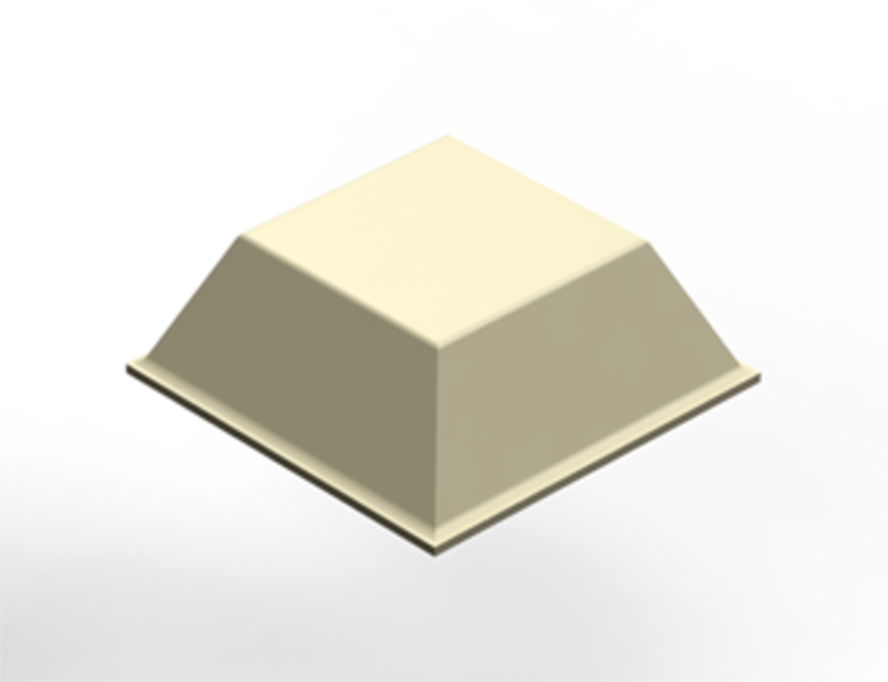 3M™ Bumpon™ SJ5023, butée élastique, blanche, 20,5 x 7,6 mm, adhésif en caoutchouc naturel R-30