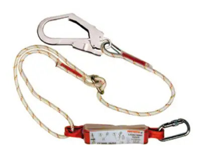 Longe antichute 3M™ Protecta® Sanchoc™, corde à âme et gaine, brin unique, réglable jusqu'à 2,00 m, AE525/1