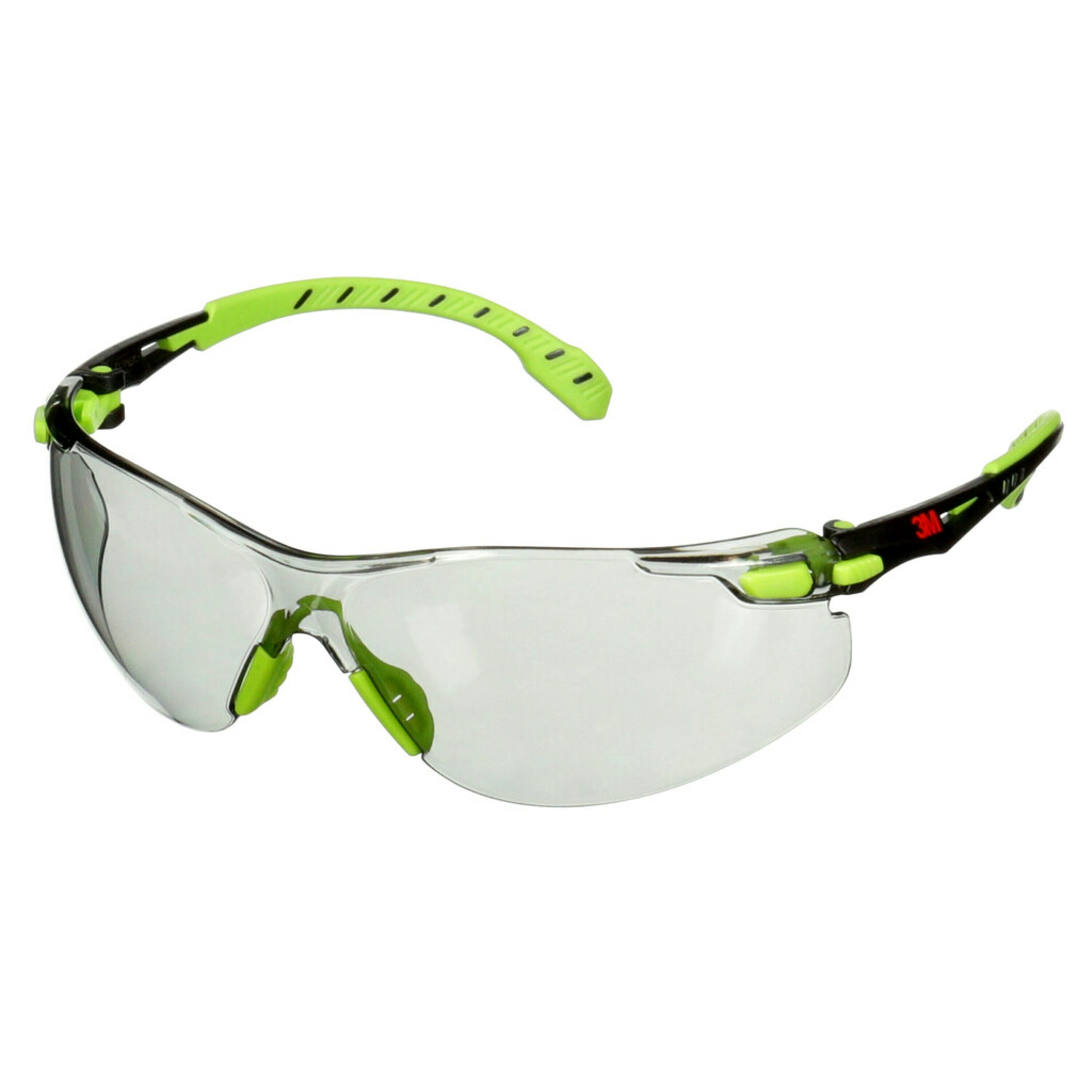 3M™ Solus™ 1000 Schutzbrille, grün/schwarze Bügel, Scotchgard™ Anti-Fog-/Antikratz-Beschichtung (K&N), hellgraue Scheibe für innen/außen, S1207SGAF-EU, 20 pro Packung