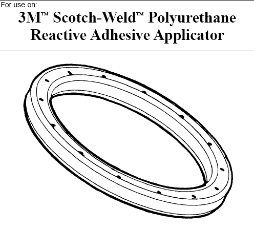 3M™ Scotch-Weld™ applicator and accessories for PUR 250 reactive hot-melt adhesives, 1 pc