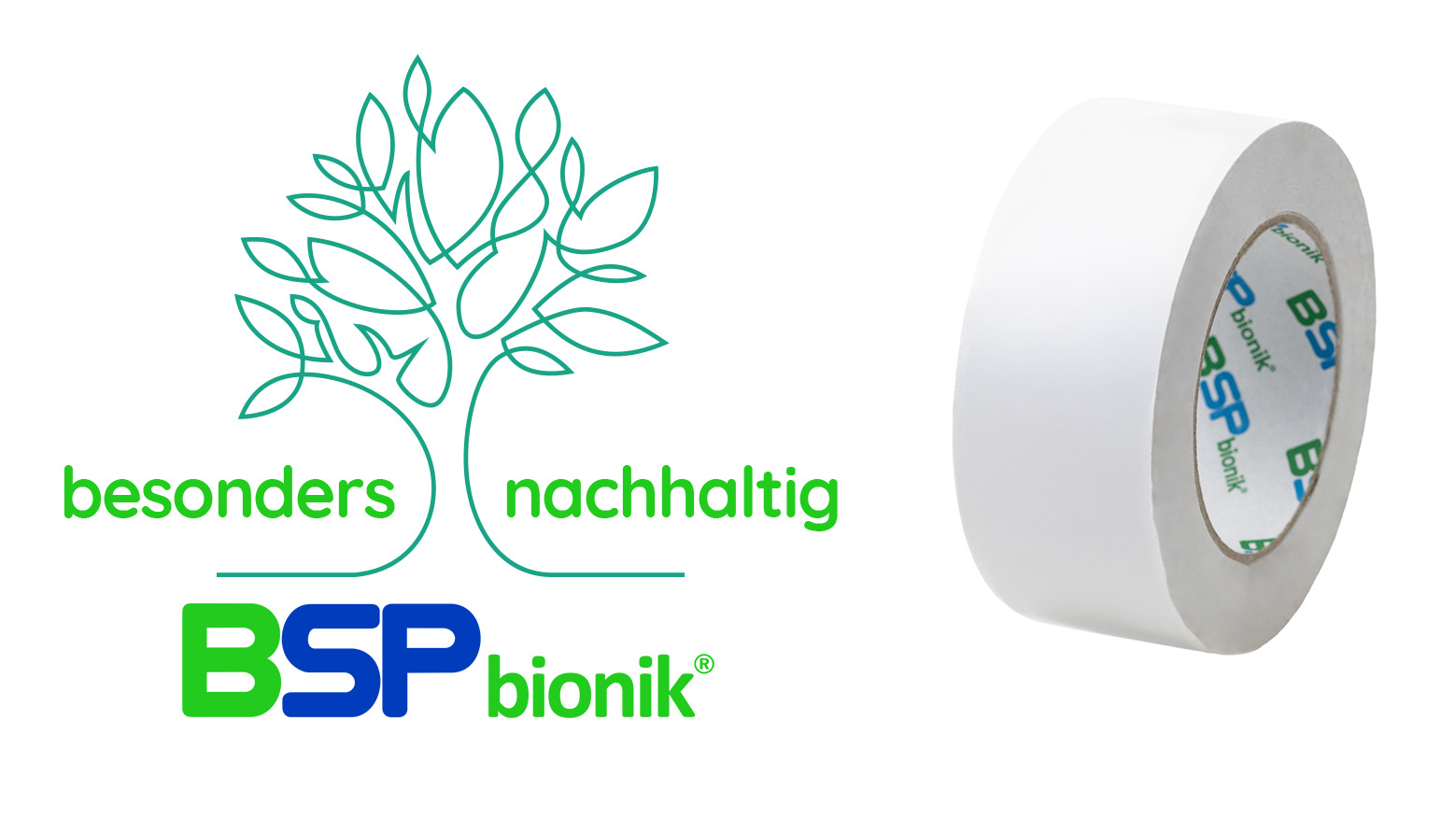 BSP bionik 135 Papier-Verpackungsklebeband 50mm x 50m weiß