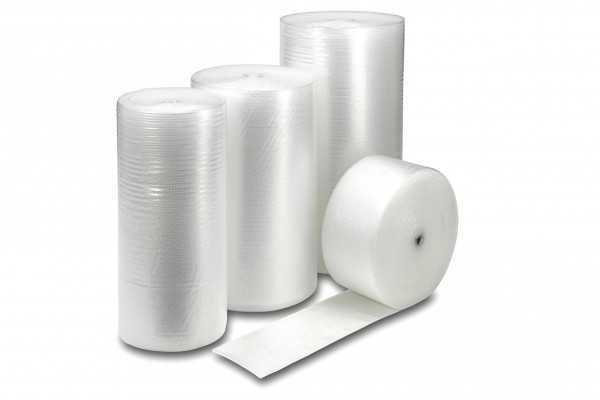 Luftpolsterfolien,transparent,2-lagig,10 mm Noppe, 1,20 x 100 m / 60 my
