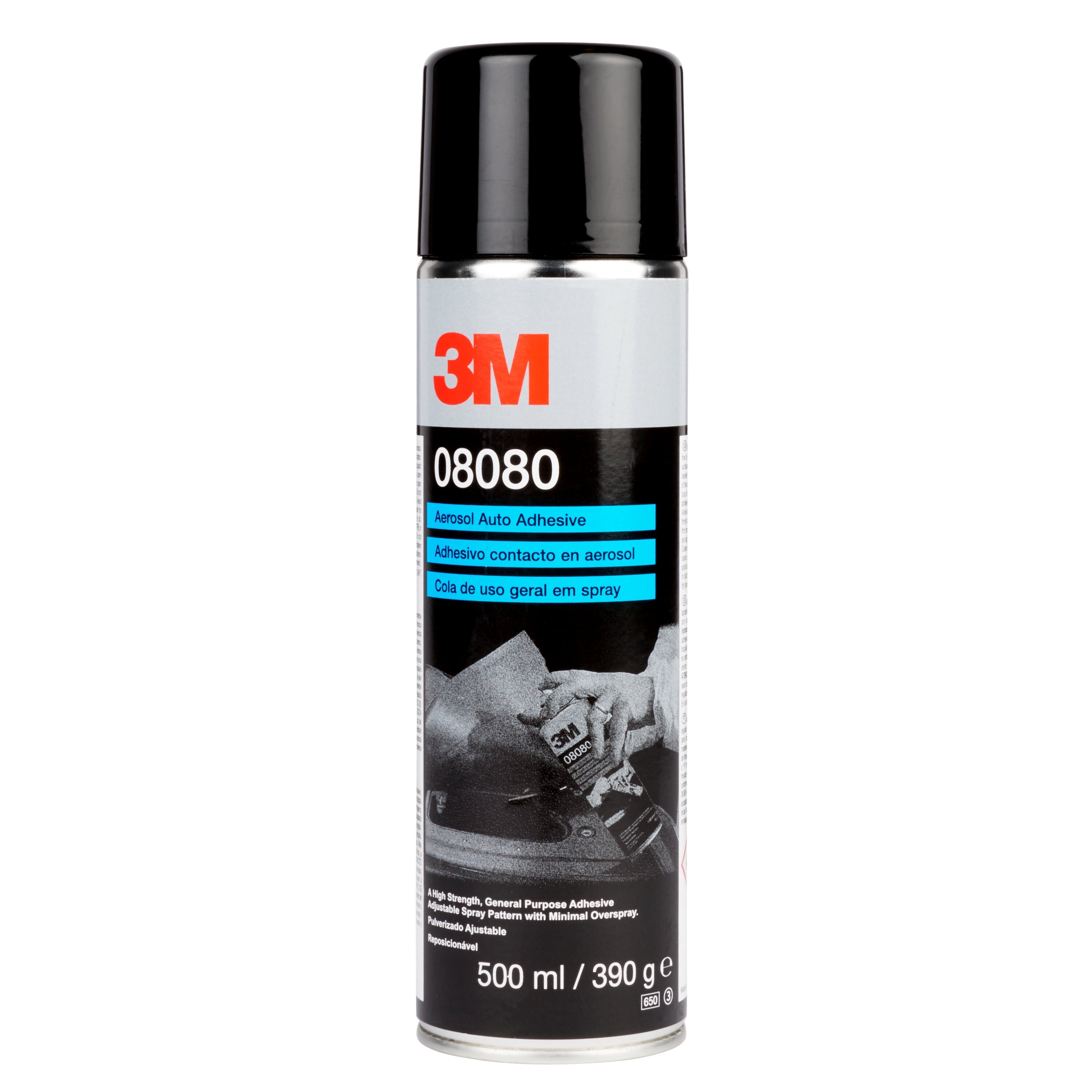 Adhésif en spray 3M™ pour tissus et vinyle, 500 ml, 08080