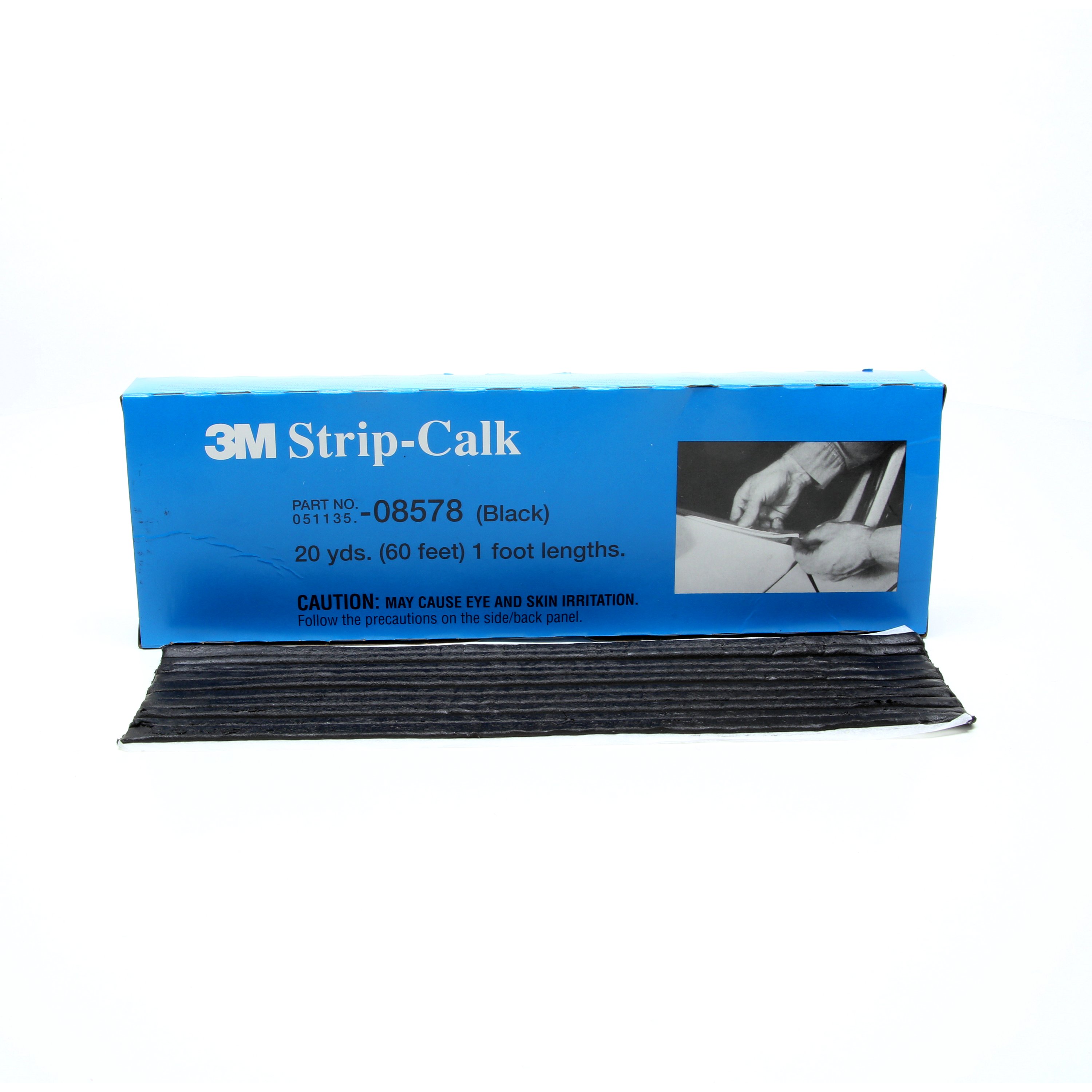 3M™ 08578 Black sealing strip, 6 mm x 300 mm, 12 boxes of 60 each