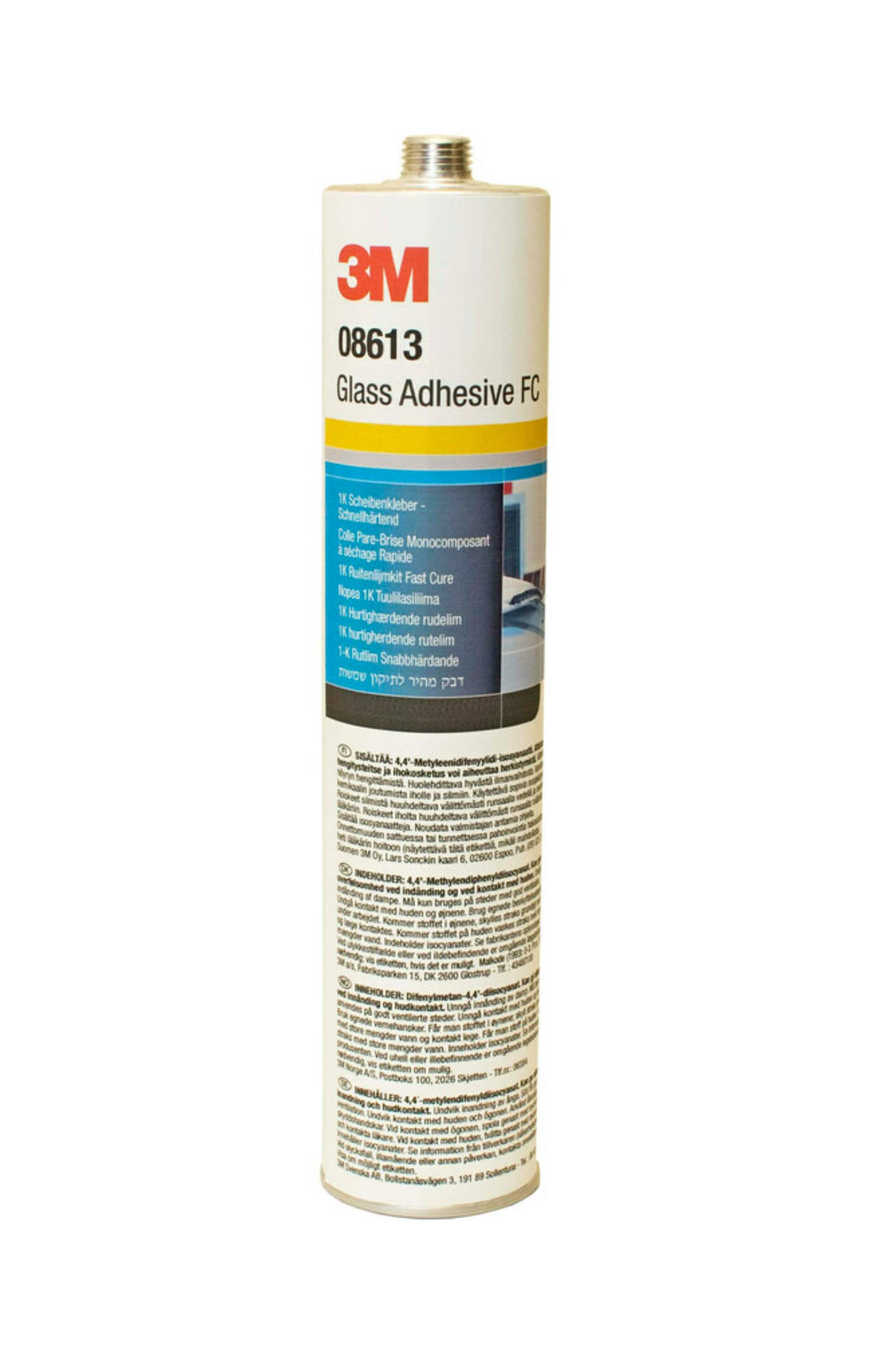 Colle pour vitres 3M™ 1K PU, à durcissement rapide, 310 ml, 08613