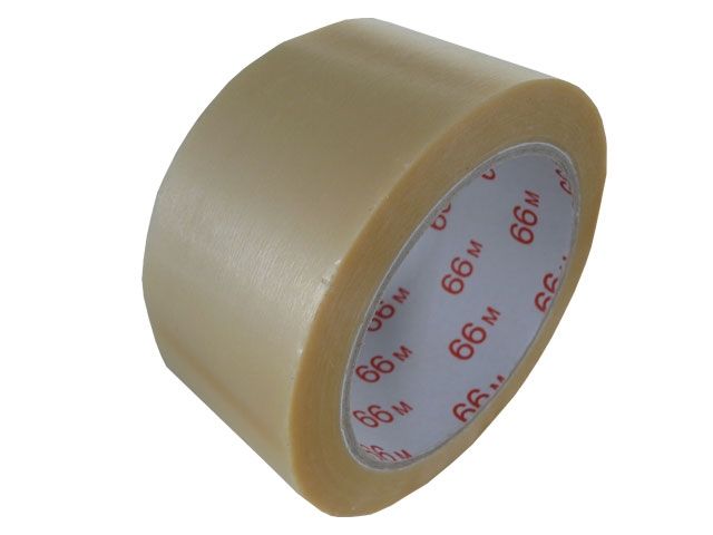 PVC-Verpackungsklebeband 865 50mm x 66m transparent strukturiert, 36 Rollen pro Karton, 72 Kartons pro Palette, ca. 8,4 kg per Karton